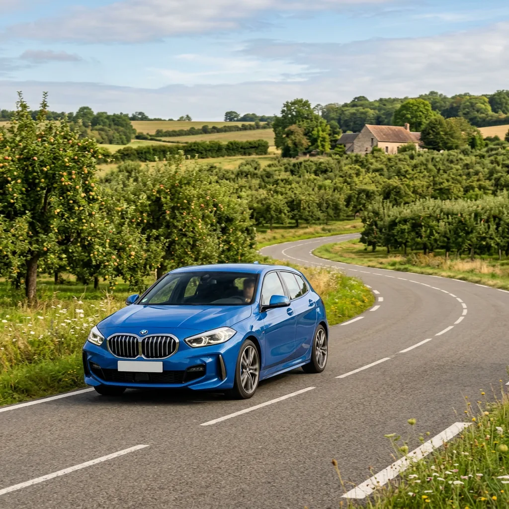 Illustration d'une BMW Série 1, exemple de véhicule équipé d'une boîte automatique ZF