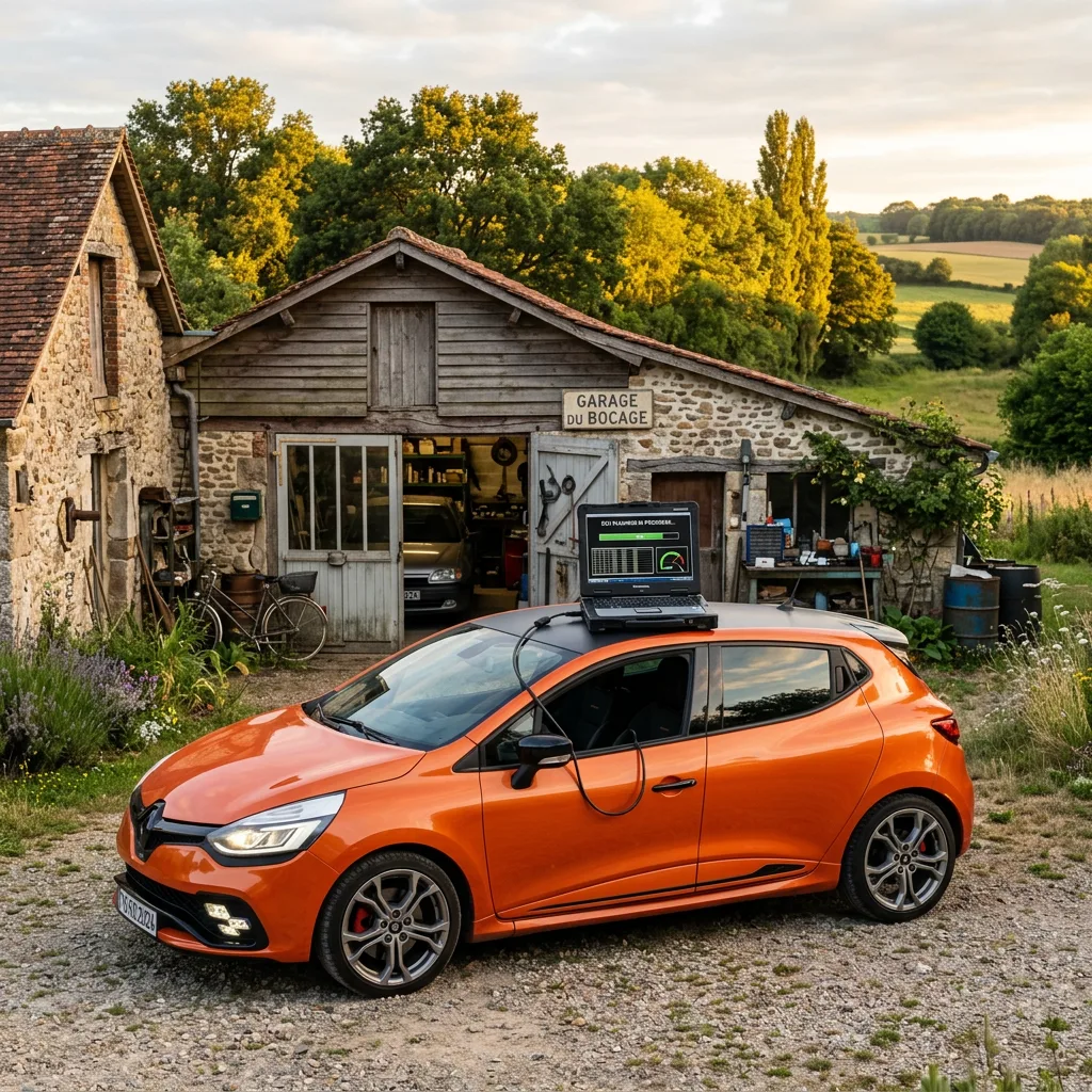 Illustration d'une Renault Clio RS, exemple de citadine sportive préparée