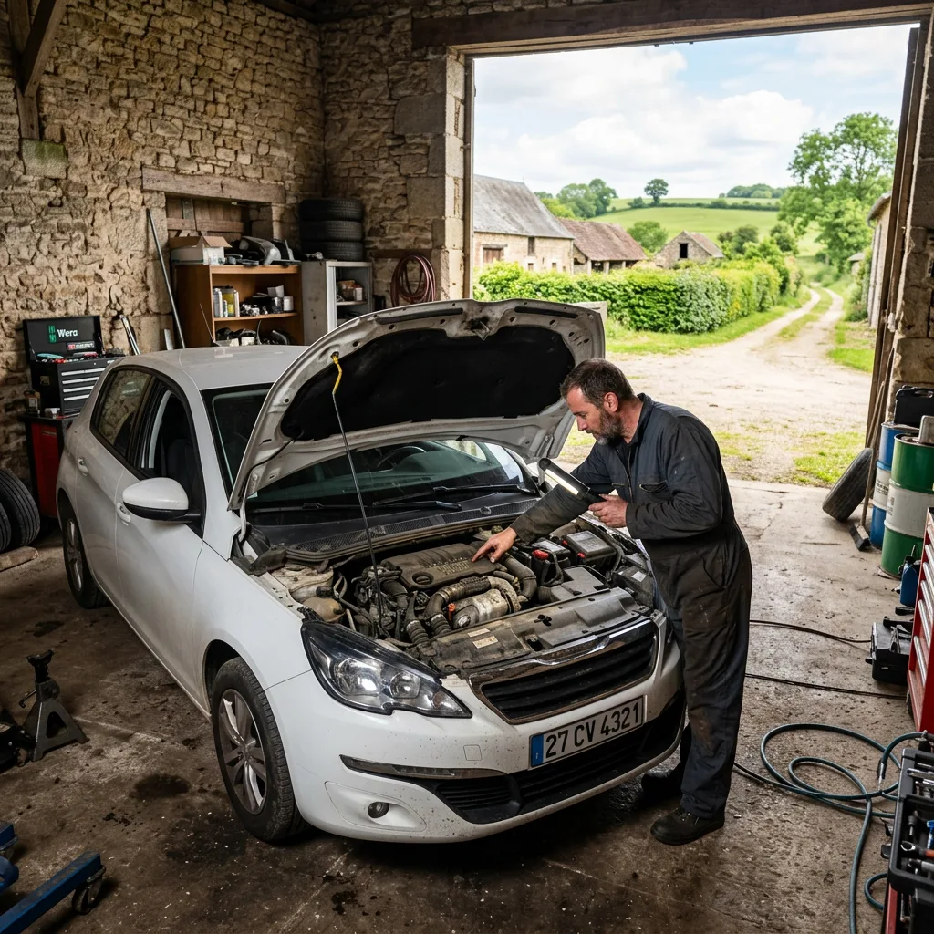 Illustration d'une Peugeot 308, exemple de voiture compatible avec une reprogrammation Stage 1